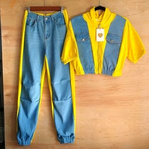 Women's Casual Two Piece Tracksuit Long Sleeve